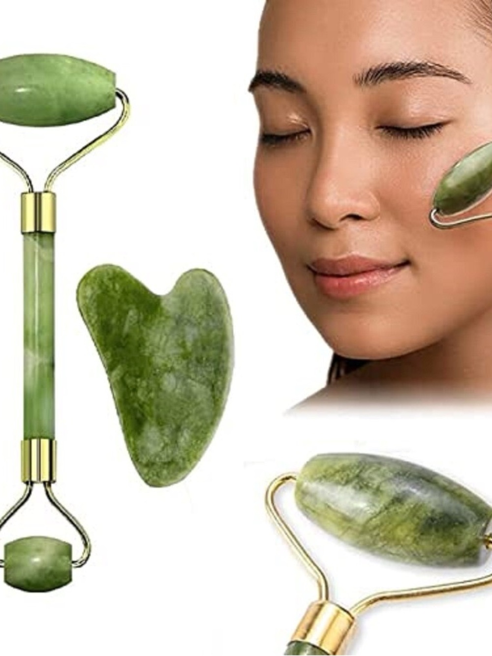 Gua Sha Stone and Beauty Roller